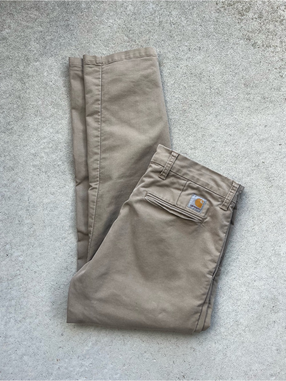 Carhartt Men’s Tan Chinos - Classic Workwear Style